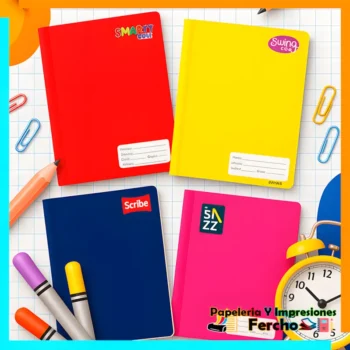 Libreta Cuaderno Cosido de 100 Hojas Profesional