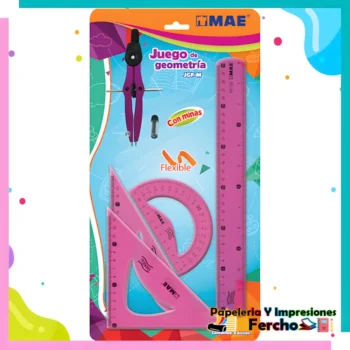 Juego de Geometría Mae Flexible 6 Piezas