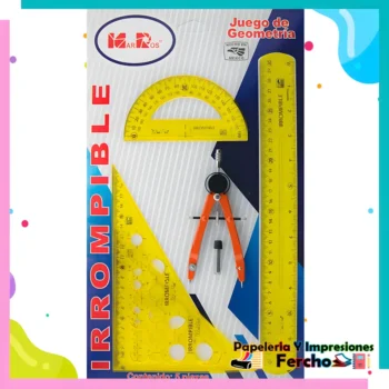 Juego de Geometría Irrompible Grande Marros