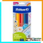 Colores Caja con 12 Piezas Largos Redondos Pelikan