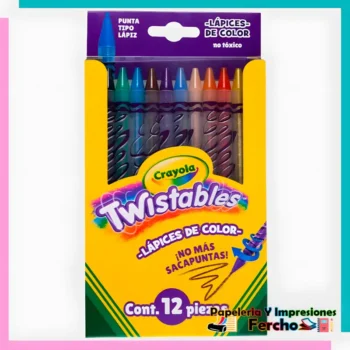 Lápices de Colores Crayola Twistables 12 piezas