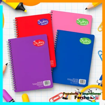 Cuaderno Espiral de 100 Hojas Profesional Swing
