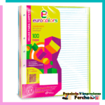 Hojas Para Carpeta Carta 100H Rayas Eurocolors