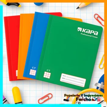 Libreta Cuaderno Cosido de 100 Hojas Profesional Kapa