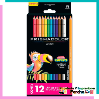 Colores Caja con 12 Piezas Largos Redondos Prismacolor